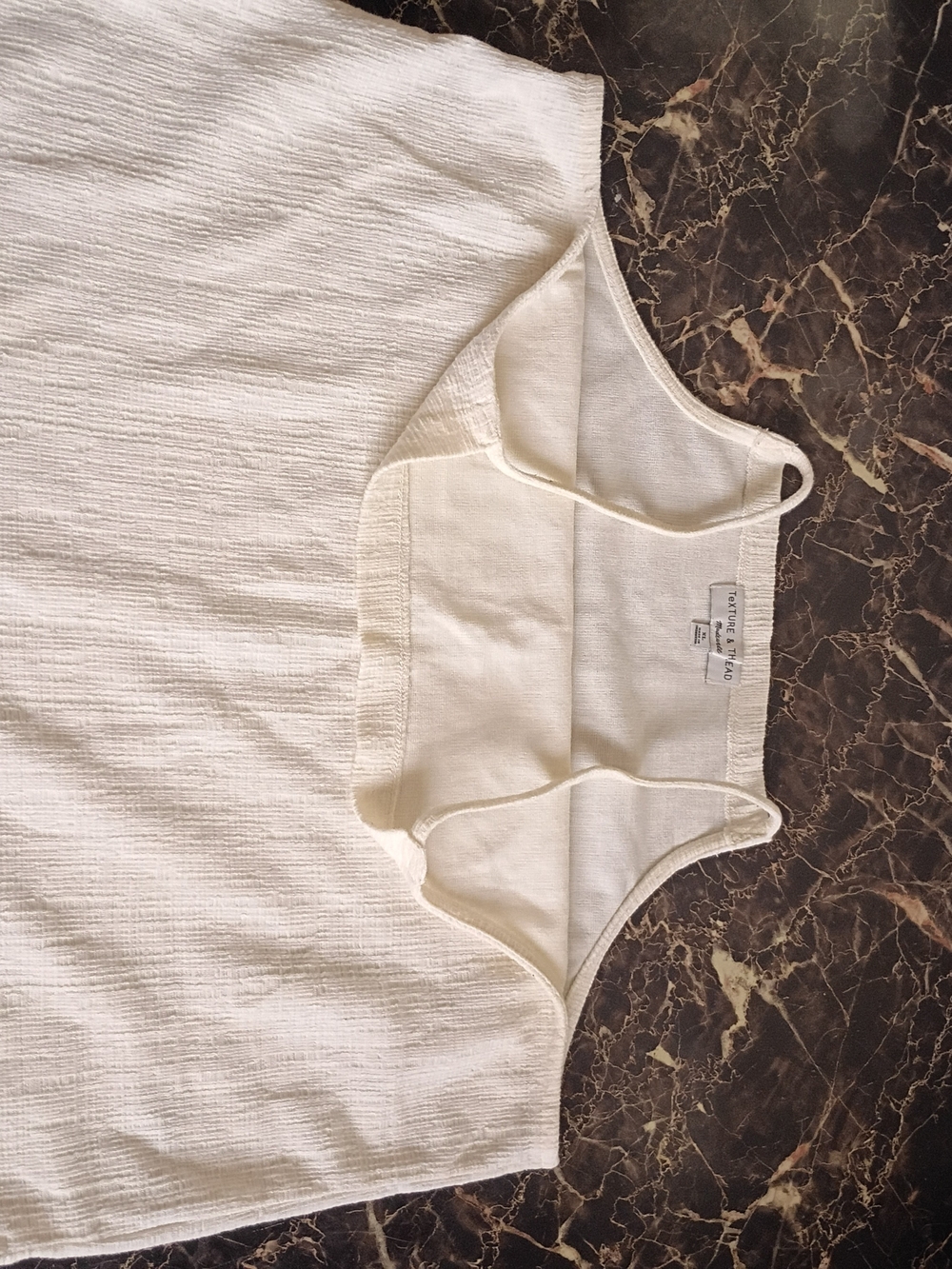 Madewell Cream Textured Kids One-Piece Bodysuit